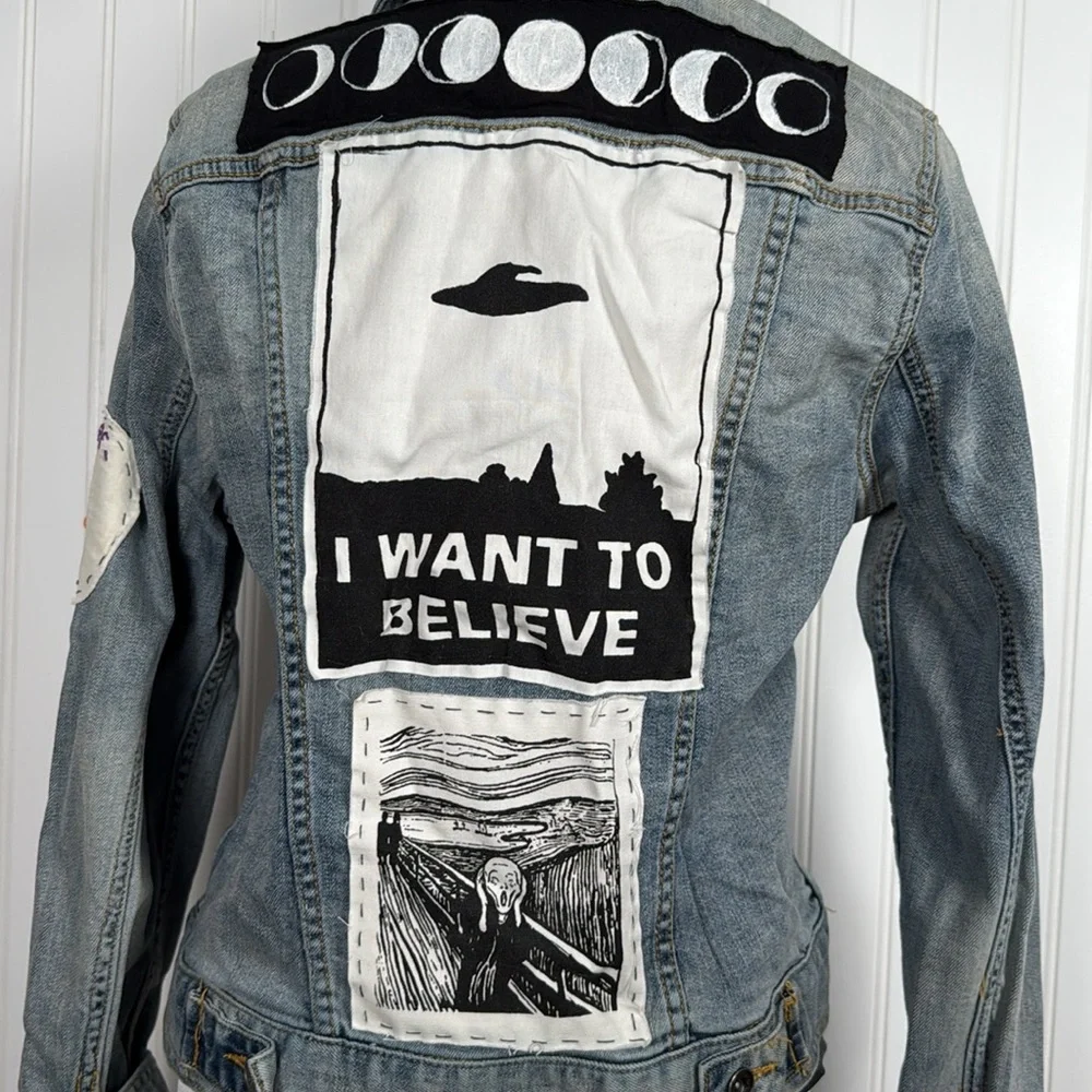 Denim patch jacket - Picture 15 of 16